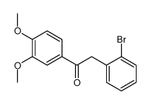 2-(2-bromophenyl)-1-(3,4-dimethoxyphenyl)ethanone Structure
