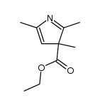 ethyl 2,3,5-trimethyl-3H-pyrrole-3-carboxylate结构式