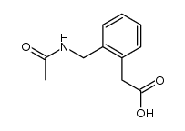[2-(acetylamino-methyl)-phenyl]-acetic acid Structure