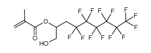 4,4,5,5,6,6,7,7,8,8,9,9,9-tridecafluoro-1-hydroxynonan-2-yl methacrylate结构式