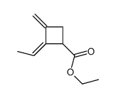 ethyl 2-ethylidene-3-methylidenecyclobutane-1-carboxylate结构式