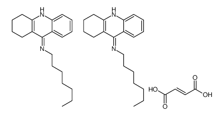 but-2-enedioic acid,N-heptyl-1,2,3,4-tetrahydroacridin-9-amine Structure