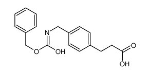 3-[4-(phenylmethoxycarbonylaminomethyl)phenyl]propanoic acid结构式