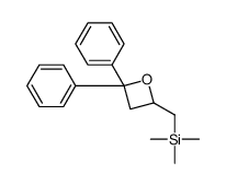 (4,4-diphenyloxetan-2-yl)methyl-trimethylsilane结构式