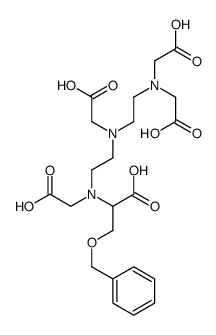 O-Benzyl-N-{2-[{2-[bis(carboxymethyl)amino]ethyl}(carboxymethyl)a mino]ethyl}-N-(carboxymethyl)serine结构式