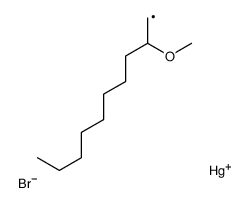 bromo(2-methoxydecyl)mercury Structure