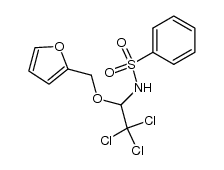 [2,2,2-trichloro-1-(2-furfuryloxy)benzenesulfonamido]ethane结构式