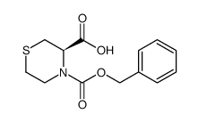 (3R)-4-phenylmethoxycarbonylthiomorpholine-3-carboxylic acid Structure
