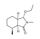 1H-Isoindol-1-one,3-ethoxyoctahydro-2,7-dimethyl-,(3alpha,3abta,7alpha,7abta)-(9CI) structure