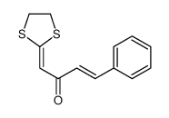 1-(1,3-dithiolan-2-ylidene)-4-phenylbut-3-en-2-one Structure