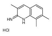 2-Amino-3,7,8-trimethylquinoline hydrochloride structure