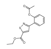 ethyl 3-(o-acetoxyphenyl)isothiazole-5-carboxylate Structure