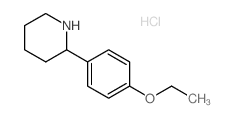 2-(4-Ethoxyphenyl)piperidine hydrochloride结构式