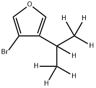 3-Bromo-4-(iso-propyl-d7)-furan结构式