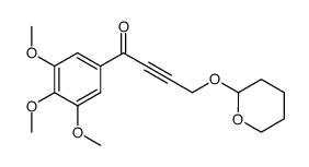 4-(Tetrahydro-pyran-2-yloxy)-1-(3,4,5-trimethoxy-phenyl)-but-2-yn-1-one结构式