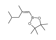 (Z)-2-(2,4-dimethyl-1-pentenyl)-4,4,5,5-tetramethyl-1,3,2-dioxaborolane Structure