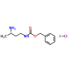 Benzyl [(3S)-3-aminobutyl]carbamate hydrochloride (1:1)结构式