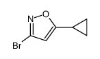 3-溴-5-环丙基异噁唑结构式