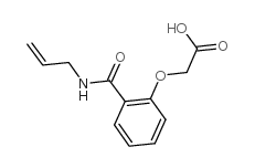 Acetic acid,2-[2-[(2-propen-1-ylamino)carbonyl]phenoxy]- Structure