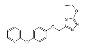 2-ethoxy-5-[1-(4-pyridin-2-yloxyphenoxy)ethyl]-1,3,4-thiadiazole结构式