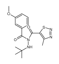 N'-tert-butyl-N-(3-methoxybenzoyl)-N-(4-methyl-1,2,3-thiadiazole-5-carbonyl)hydrazine Structure