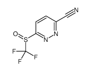 6-[(Trifluoromethyl)sulfinyl]-3-pyridazinecarbonitrile结构式