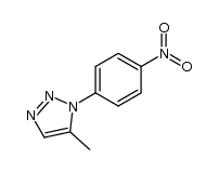 5-methyl-1-(4-nitrophenyl)-1H-1,2,3-triazole结构式