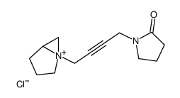 1-[4-(5-azoniabicyclo[3.1.0]hexan-5-yl)but-2-ynyl]pyrrolidin-2-one,chloride Structure