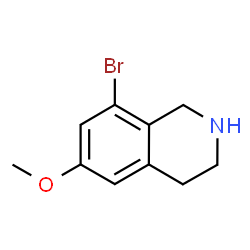 8-溴-6-甲氧基-1,2,3,4-四氢异喹啉结构式