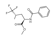 N-benzoyl-5,5,5-trifluoroleucine methyl ester Structure
