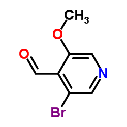 3-Bromo-5-methoxyisonicotinaldehyde structure