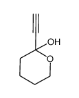 2H-Pyran-2-ol, 2-ethynyltetrahydro- (9CI)结构式