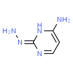 2(1H)-Pyrimidinone, 4-amino-, hydrazone (9CI) structure