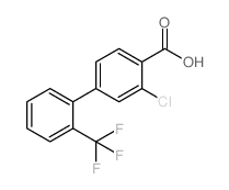 3-Chloro-2'-(trifluoromethyl)-[1,1'-biphenyl]-4-carboxylic acid Structure