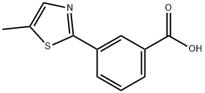 3-(5-methyl-1,3-thiazol-2-yl)benzoic acid Structure