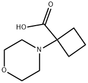 1-(morpholin-4-yl)cyclobutane-1-carboxylic acid Structure