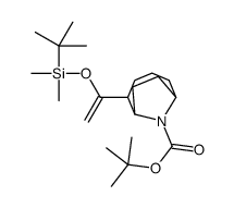 2-Methyl-2-propanyl 2-(1-{[dimethyl(2-methyl-2-propanyl)silyl]oxy }vinyl)-9-azabicyclo[4.2.1]nonane-9-carboxylate结构式