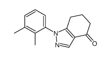 1-(2,3-二甲基苯基)-6,7-二氢-1H-吲唑-4(5H)-酮结构式