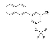 3-naphthalen-2-yl-5-(trifluoromethoxy)phenol结构式