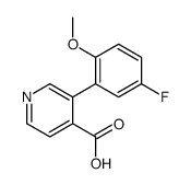 3-(5-fluoro-2-methoxyphenyl)pyridine-4-carboxylic acid Structure
