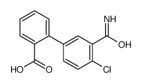 2-(3-carbamoyl-4-chlorophenyl)benzoic acid结构式