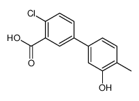 2-chloro-5-(3-hydroxy-4-methylphenyl)benzoic acid Structure