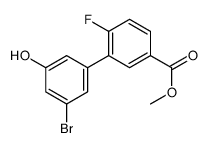 methyl 3-(3-bromo-5-hydroxyphenyl)-4-fluorobenzoate结构式