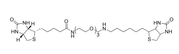 Bis-dPEG3-biotin structure