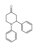 1-正苯基-2-苯基-4-哌啶酮结构式