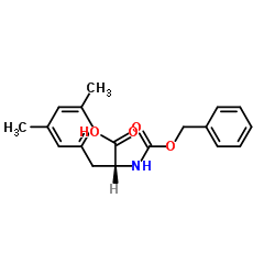 Cbz-3,5-Dimethy-D-Phenylalanine结构式