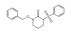 3-benzenesulfonyl-1-benzyloxypiperidin-2-one Structure