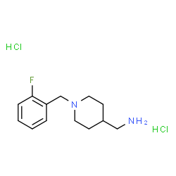 [1-(2-Fluorobenzyl)piperidin-4-yl]methanamine dihydrochloride结构式