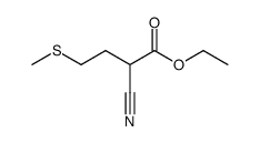 ethyl 2-cyano-4-(methylthio)butyrate结构式