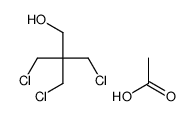 acetic acid,3-chloro-2,2-bis(chloromethyl)propan-1-ol结构式